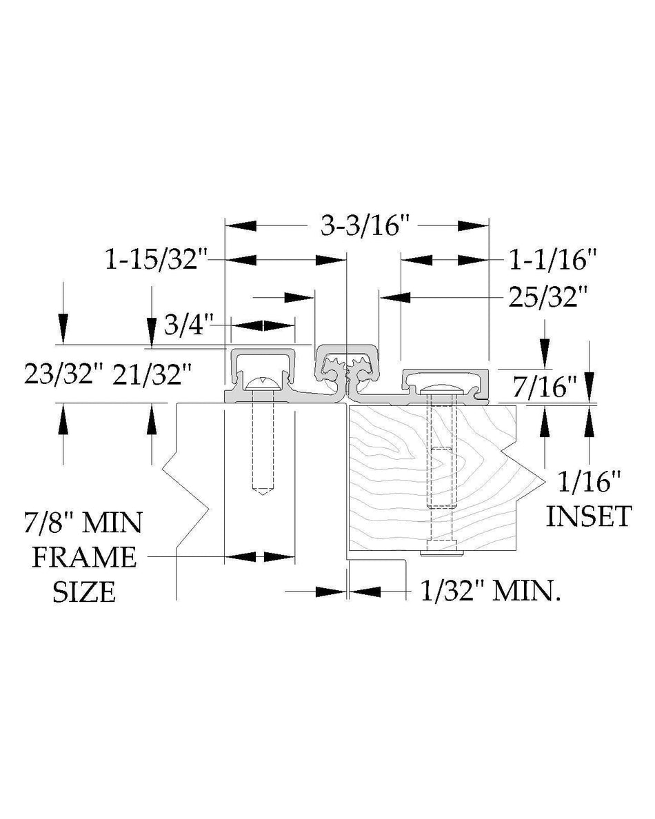 ABH A570 HD 83 Inch Heavy Duty Full Surface Continuous Hinge