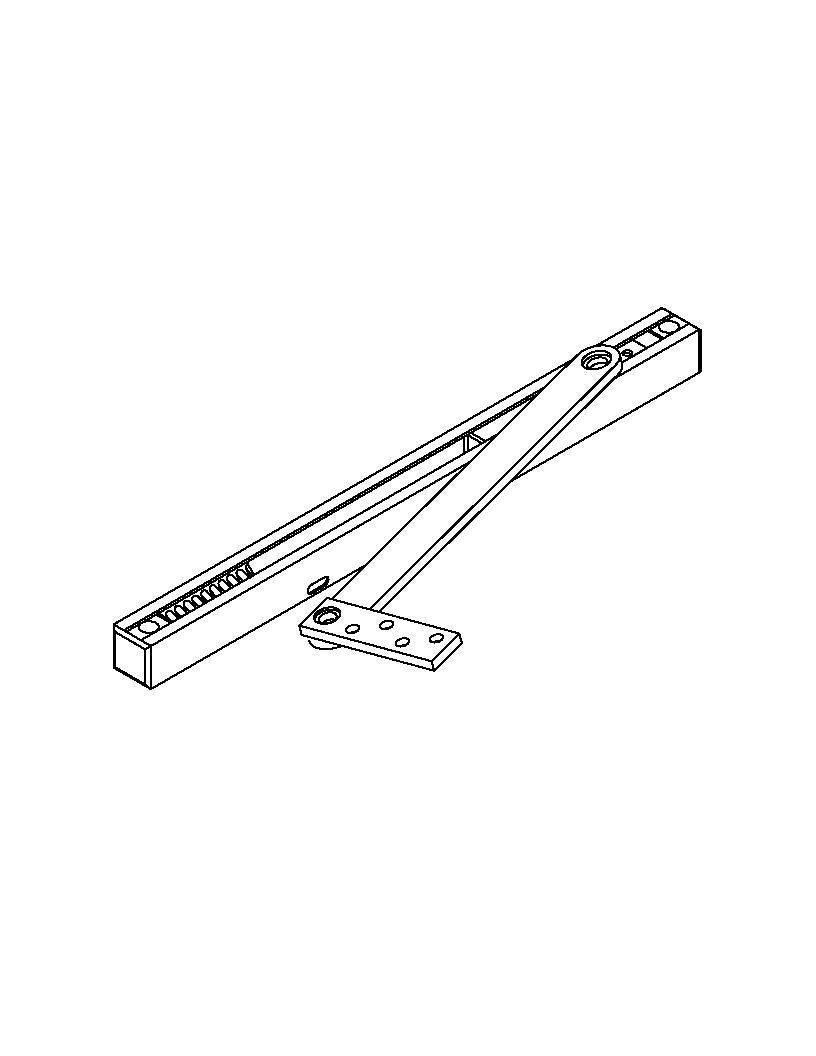 ABH 1000 Series Concealed Mount Overhead Stop & Holder