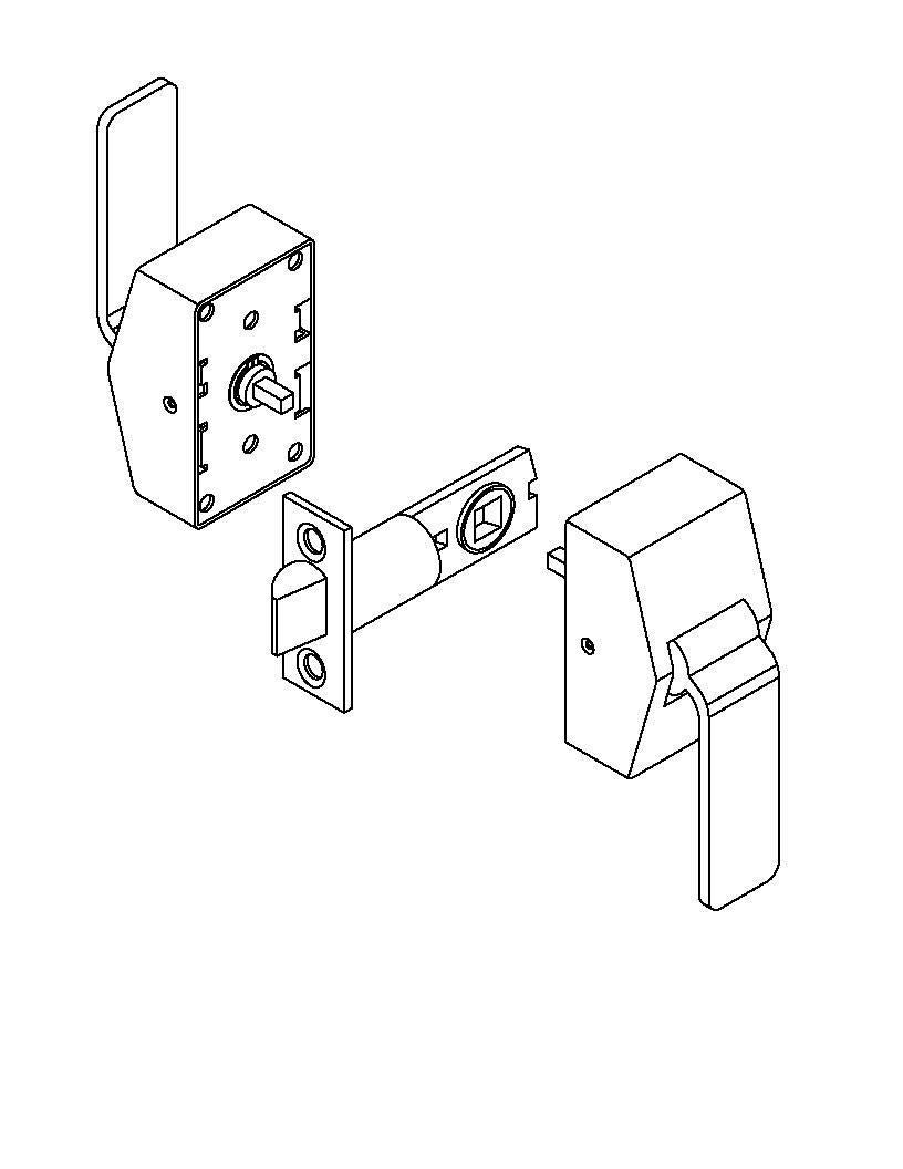 ABH 6000 Series Push/Pull Hospital Latch