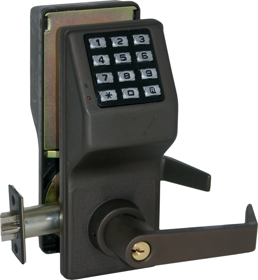 Alarm Lock DL2700 Satin Chrome Trilogy Pushbutton Lock