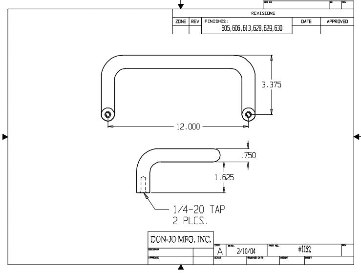 Don-Jo 1152 Door Pull