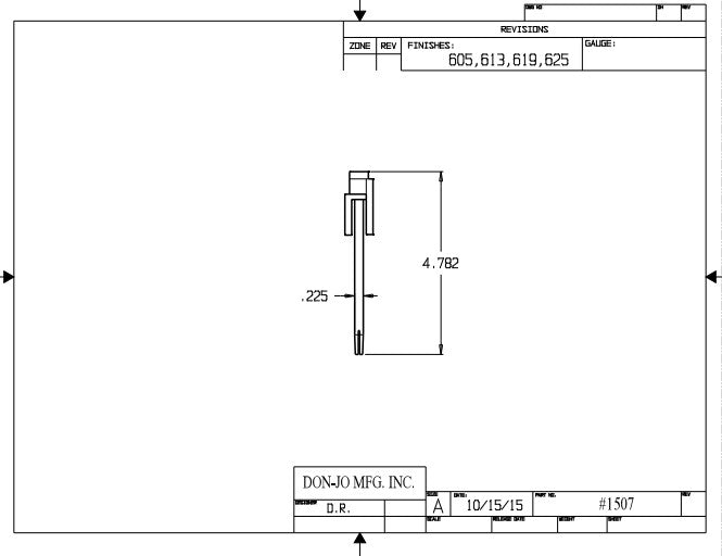 Don-Jo 1507 Hinge Pin Stop