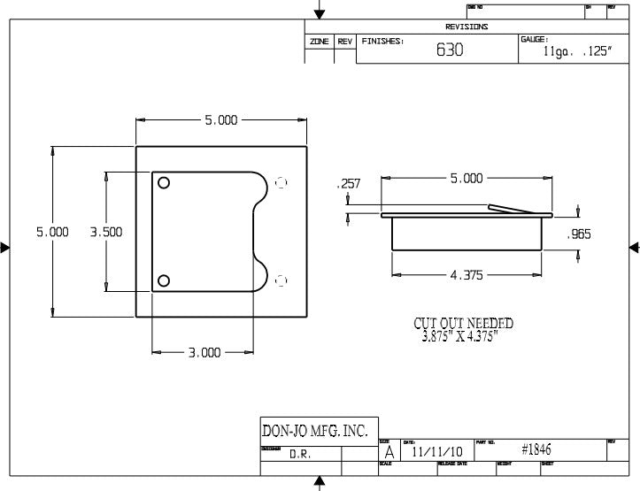 Don-Jo 1846 Flush Cup Pull