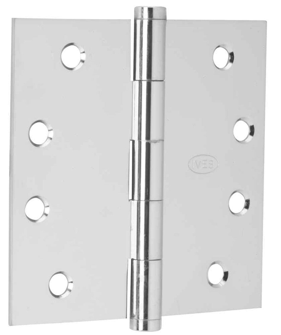 Ives - 1020RP Steel Square Corner Removable Pin 4 x 4 Plain Bearing Hinges (Quantity 3)