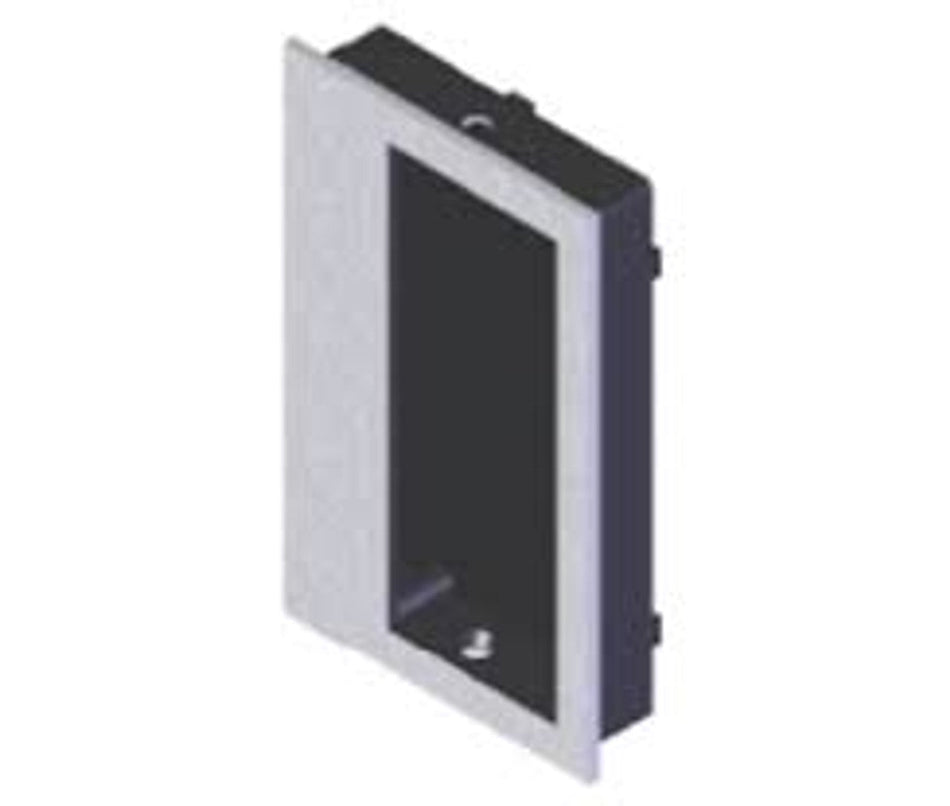 Ives - 962 Decorative Rectangle Flush Pull - Black Inset