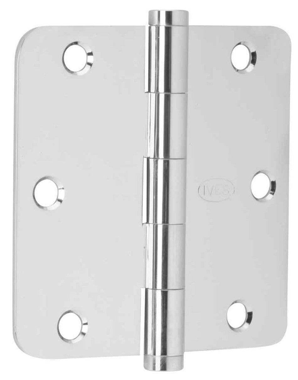 Ives - 1012RP Steel 1/4" Rounded Corners Removable Pin Residential Hinges (Quantity 3