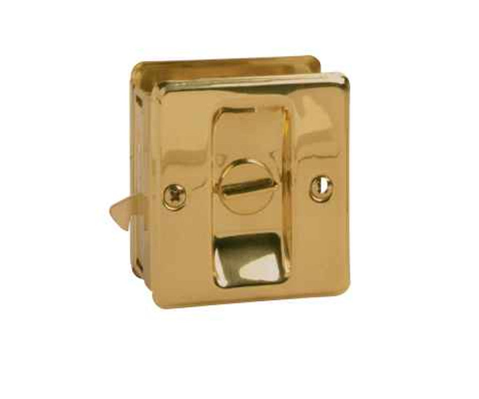 Ives - 991 Brass Sliding Door Pull - Privacy