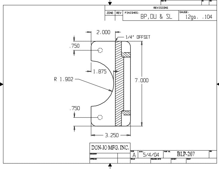 Don-Jo BLP 207 Key-In-Lever Locks Latch Protector