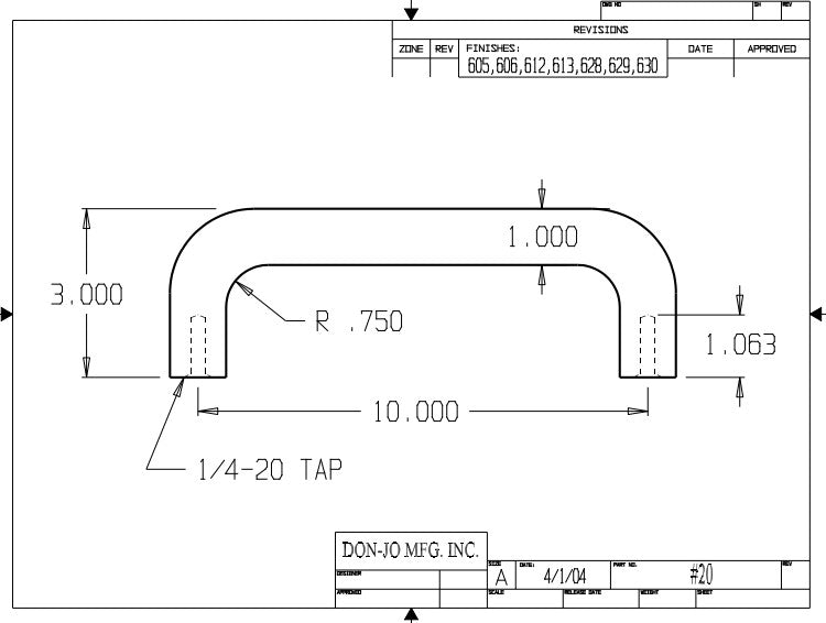 Don-Jo 20 Door Pull