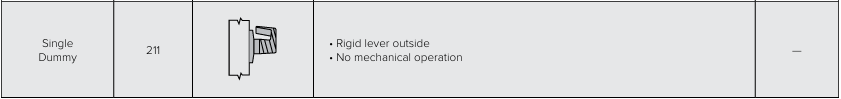PDQ TJ - 211 Single Dummy Lever Lock