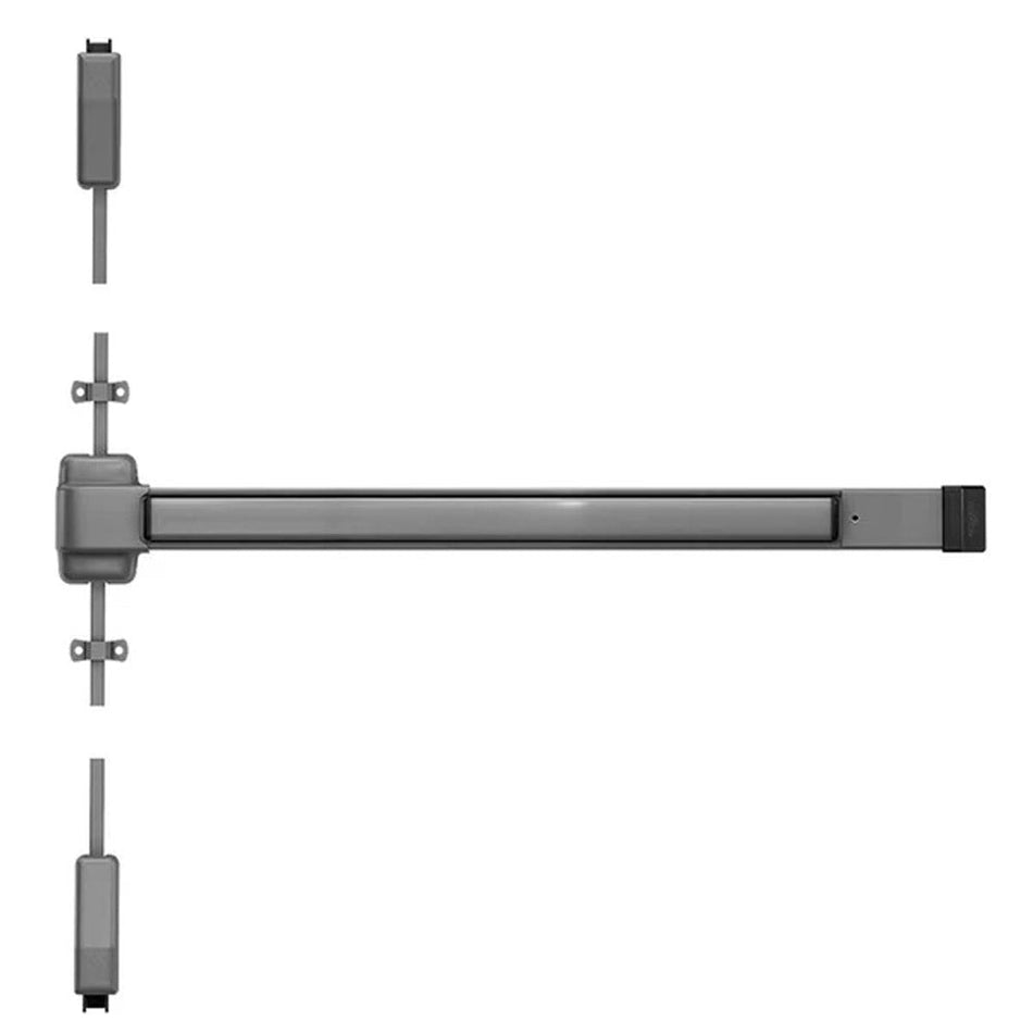 Von Duprin 2227LBE - Lever, Blank Escutcheon Surface Mounted Vertical Rod Device Von Duprin 22 Series