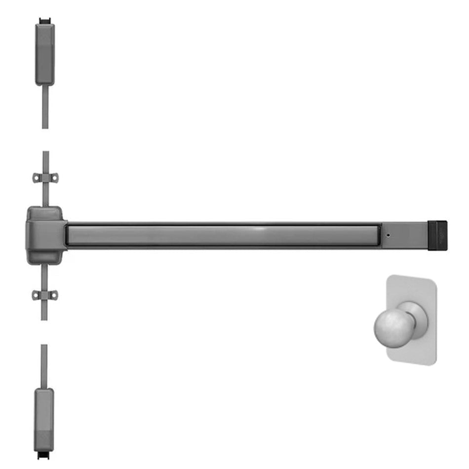 Von Duprin 2227K-BE - Knob, Blank Escutcheon Surface Mounted Vertical Rod Device Von Duprin 22 Series