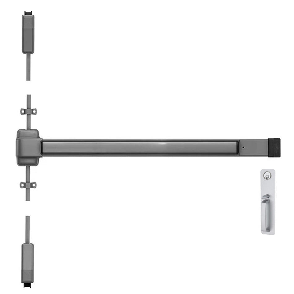 Von Duprin 2227TP - Thumbpiece Surface Mounted Vertical Rod Device Von Duprin 22 Series