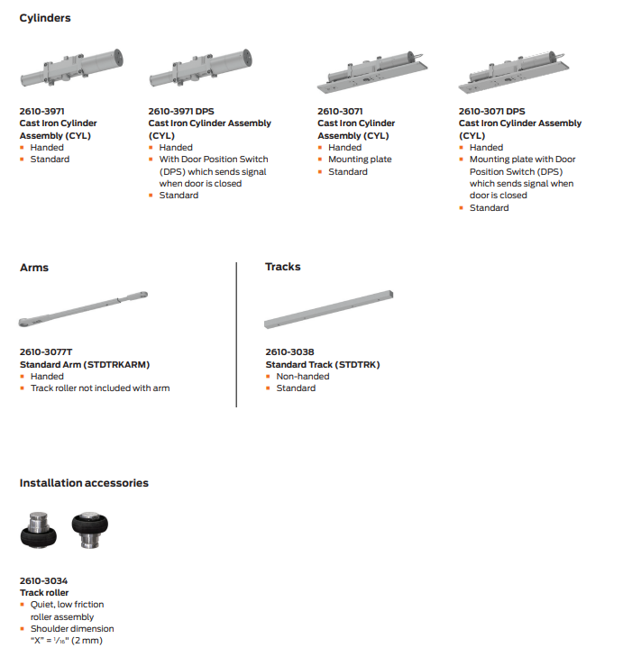 LCN 2610 Pneumatically Powered Operator