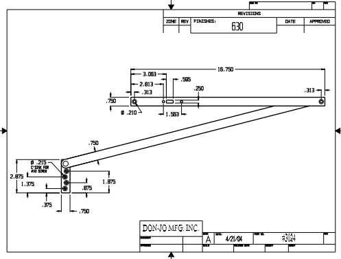 Don-Jo 3024 Concealed Stop
