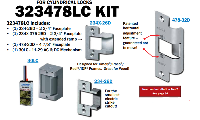 Trine 323478LC Electric Strike