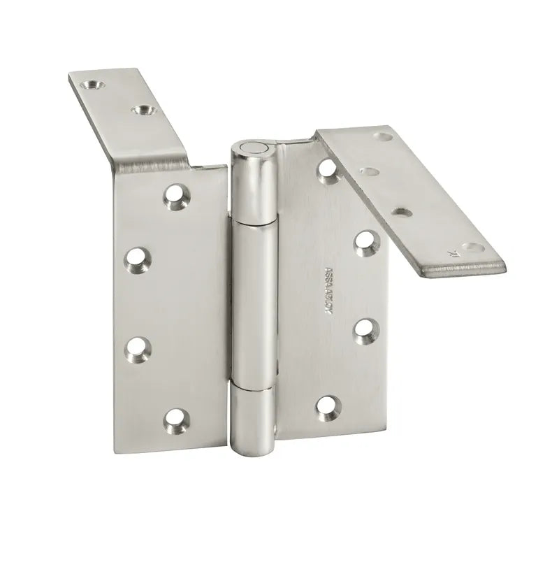 McKinney TA394 Stainless Steel Heavy Weight Full Mortise Three Knuckle Anchor Hinge Set: With 4" Door Leg