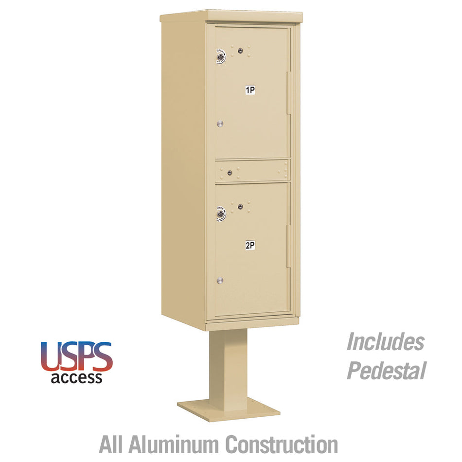 Salsbury 3302 Outdoor Parcel Locker with 2 Compartments with USPS Access – Type I