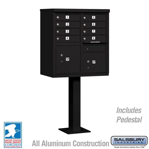 Salsbury 3308 Cluster Box Unit with 8 Doors and 2 Parcel Lockers with USPS Access – Type I
