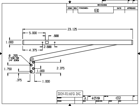 Don-Jo 3323 Surface Stop