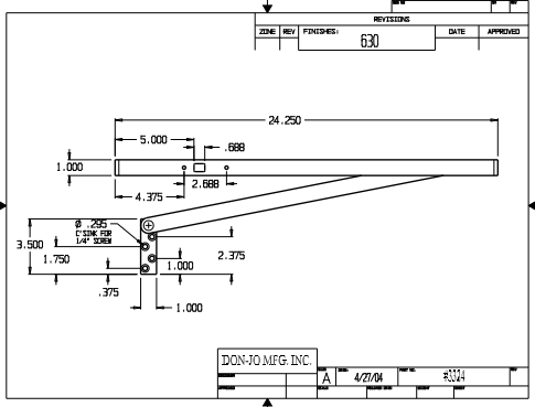 Don-Jo 3324 Surface Stop