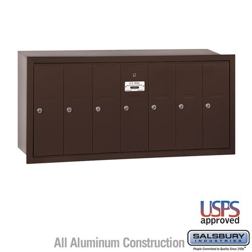 Salsbury 3507 Vertical Mailbox - 7 Doors - USPS Access