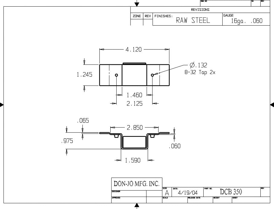 Don-jo DCB 350 Strike Reinforcement