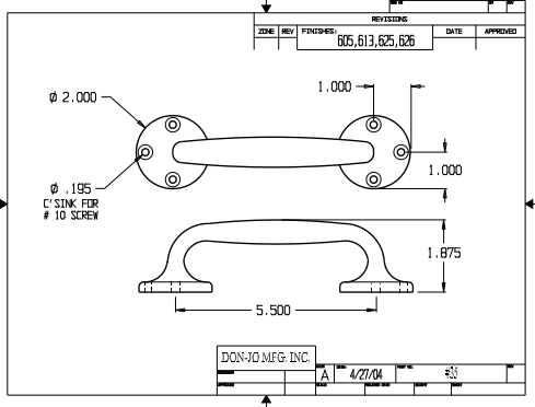 Don-Jo 35 Door Pull