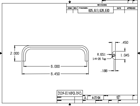 Don-Jo 37 Door Pull