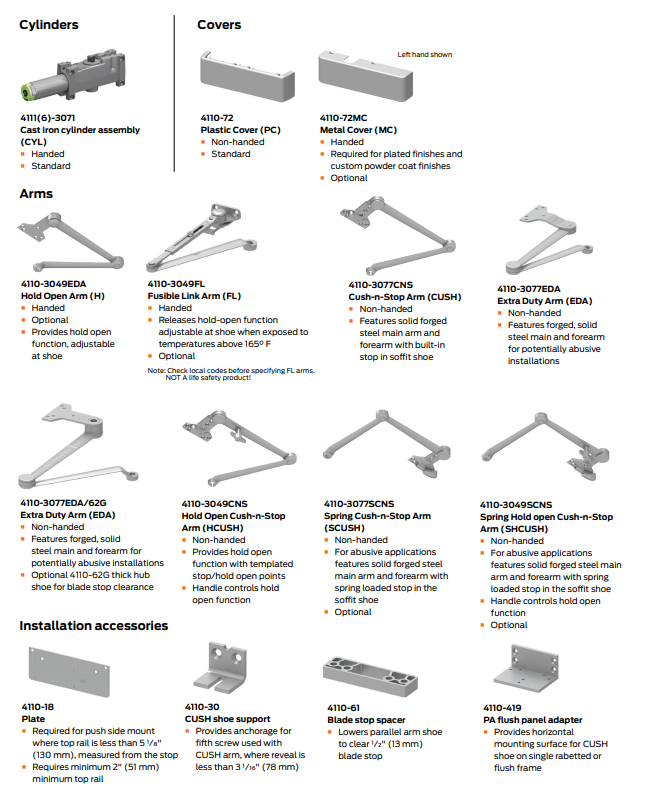 LCN 4111 Heavy Duty Door Closer