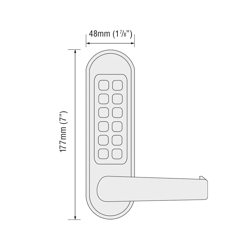 Codelocks CL500 Mechanical Pushbutton Panic Trim