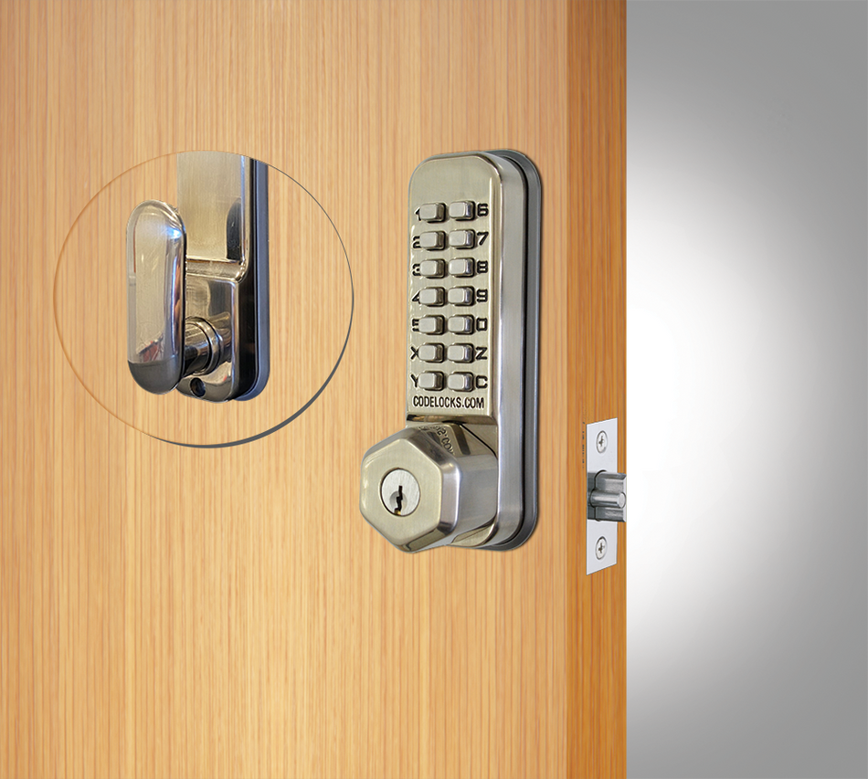 Codelocks CL250 / CL255 / CL290 Combination Latch Lock With Key Override