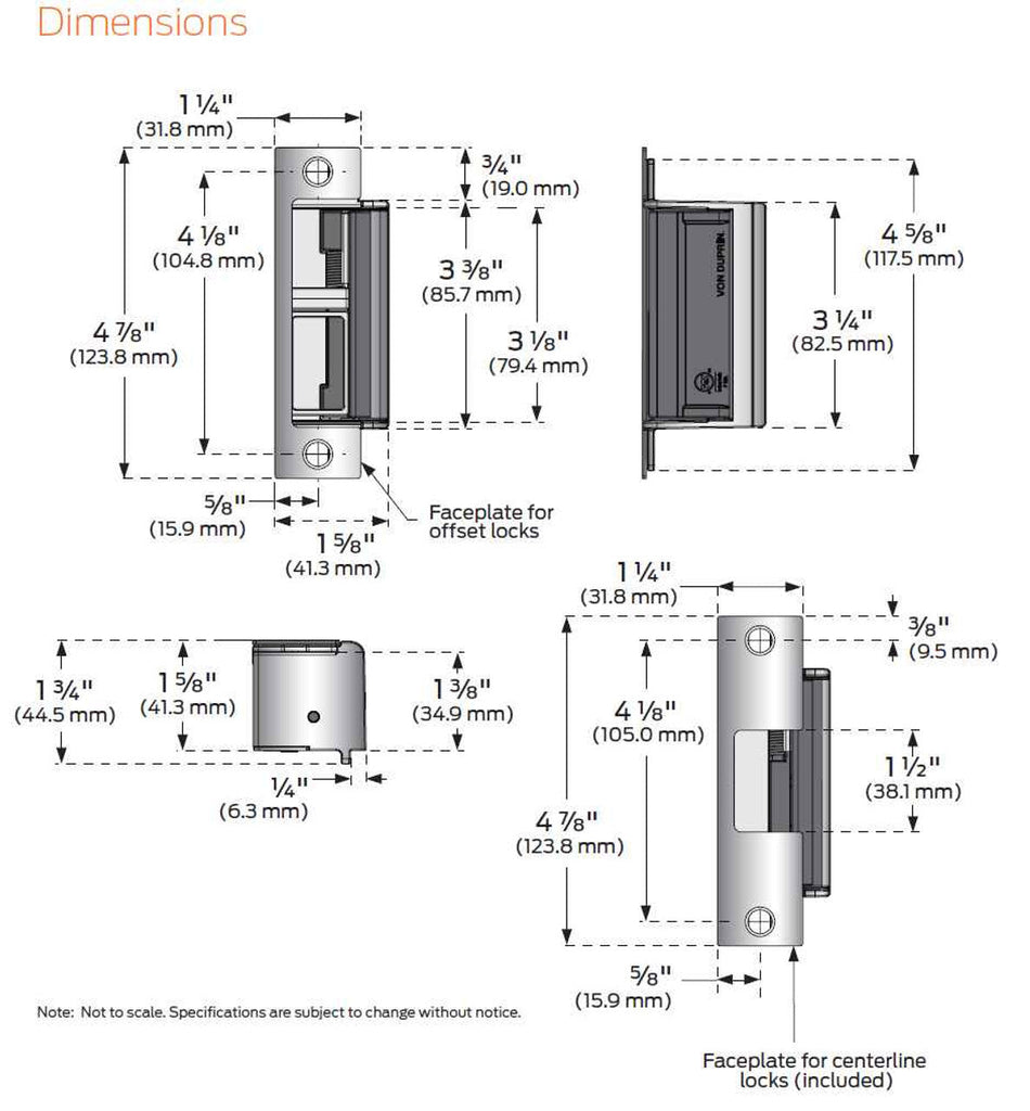 Von Duprin 6400 Electric Strike