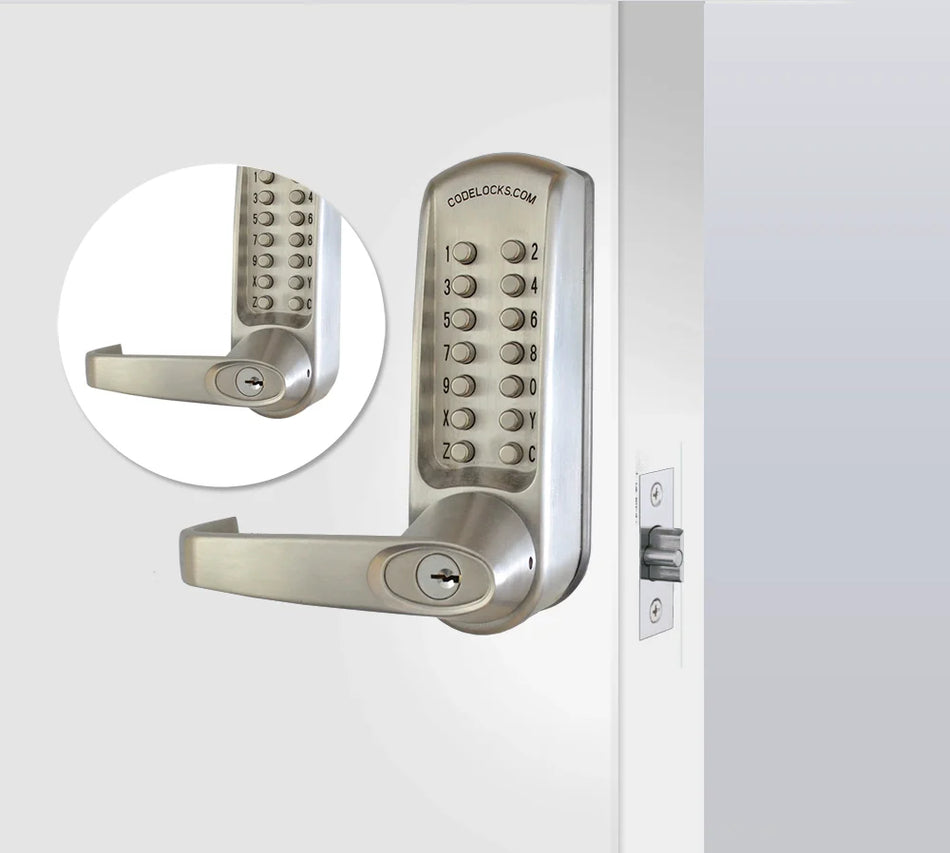 Codelocks CL610BB / CL615BB Heavy Duty Tubular Lever Lock Double Combination