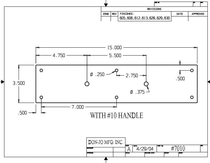 Don-Jo 7010 Pull Plate