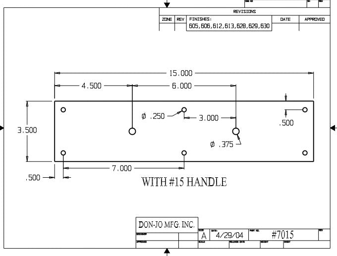 Don-Jo 7015 Pull Plate
