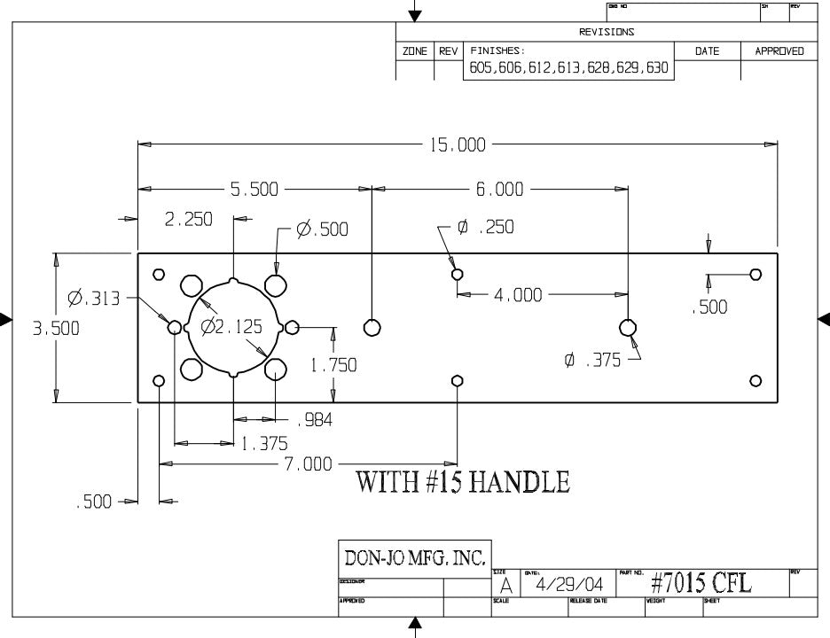 Don-jo CFL70 Push Plate