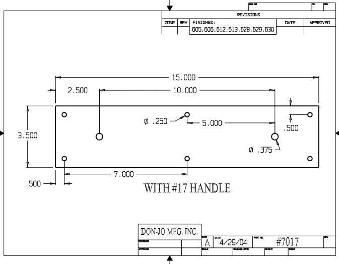 Don-Jo 7017 Pull Plate