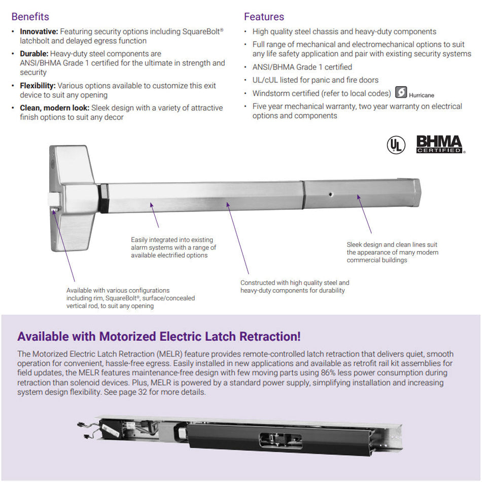 Accentra 7100 Series Rim Exit Device