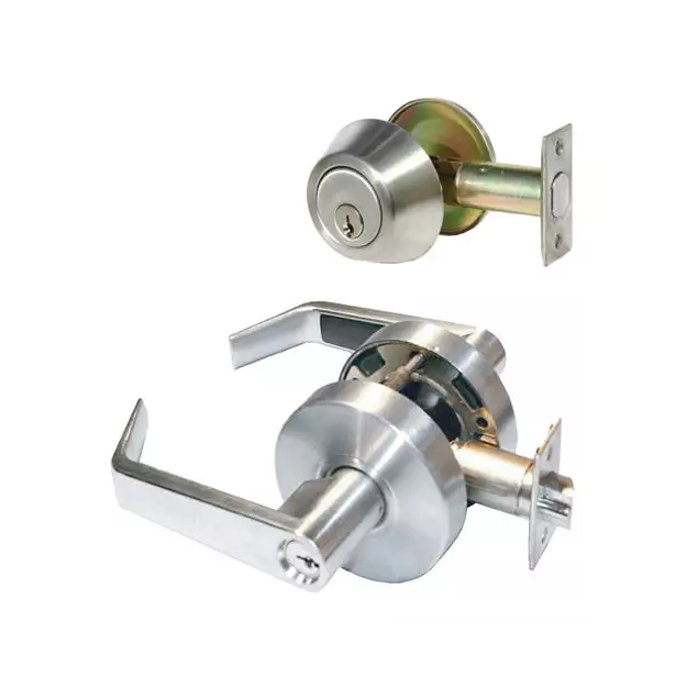 Taco DL-LSV53DB751-US26D Grade 2 Entry Lever with Single Cylinder Deadbolt Set