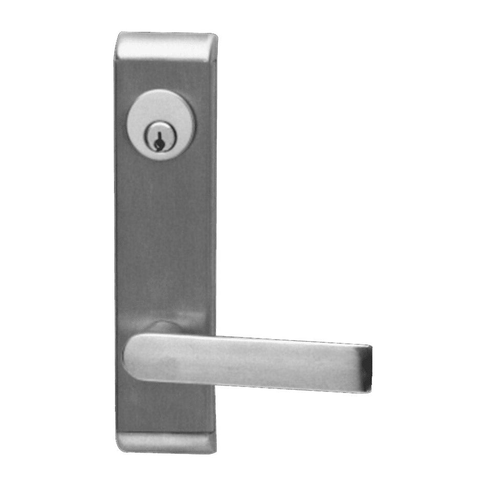 Falcon 712L-R/V - Classroom Function Exit Device Lever Trim for 24 Series Rim and Surface Vertical Rod