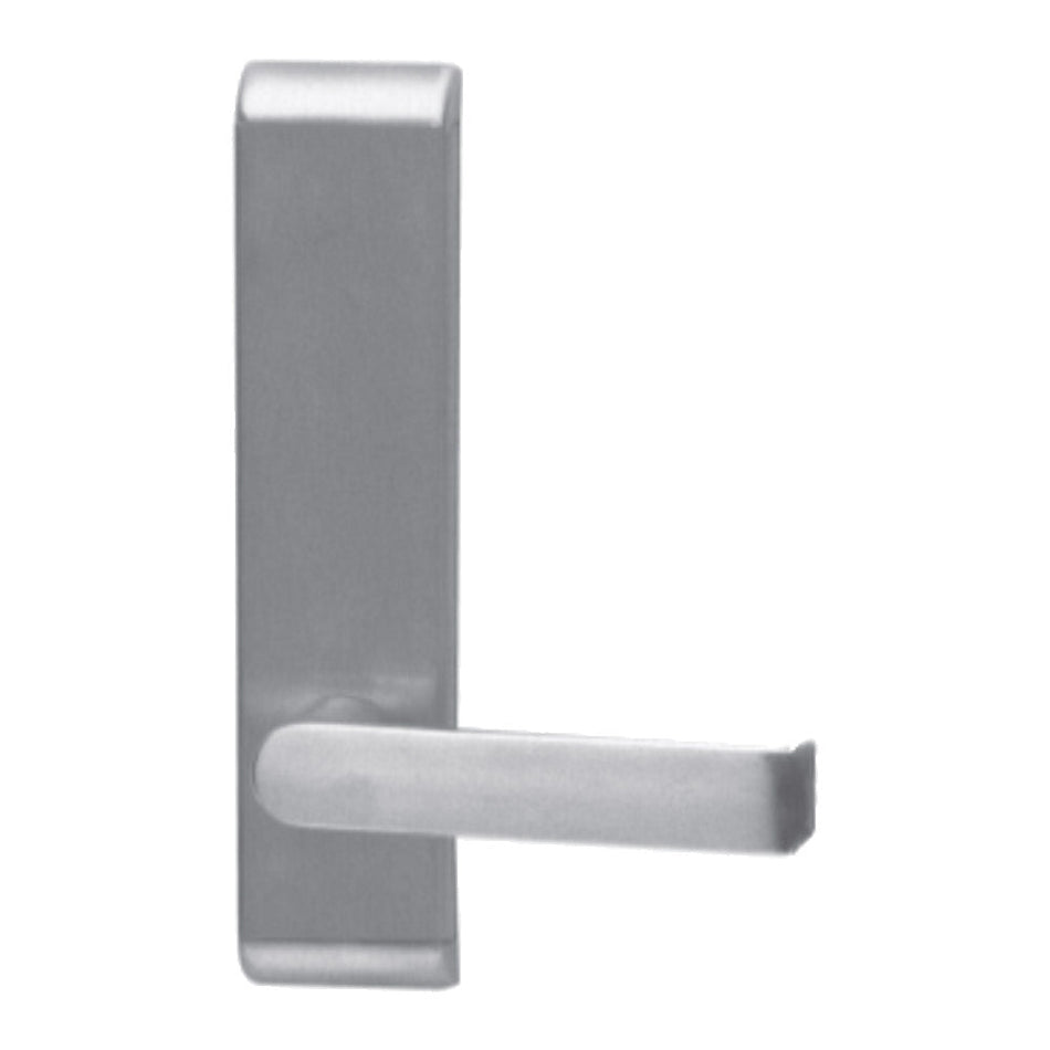 Falcon 712L-BE-R/V - Classroom Function Exit Device Lever Trim, Blank Escutcheon for 24 Series Rim and Surface Vertical Rod