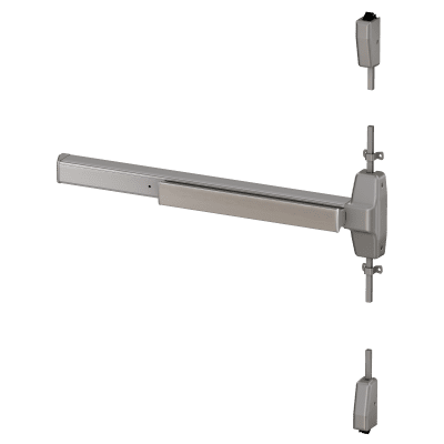 Von Duprin 7827EO Surface Vertical Rod Heavy Duty Wide Stile Exit Device