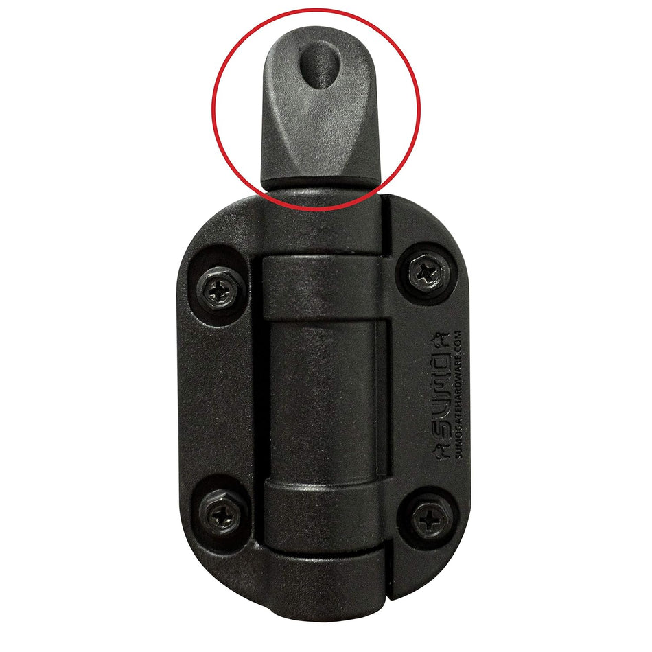 Lockey USA Sumo Adjustable Self-Closing SafeClose Heavy-Duty Gate Hinges, Black