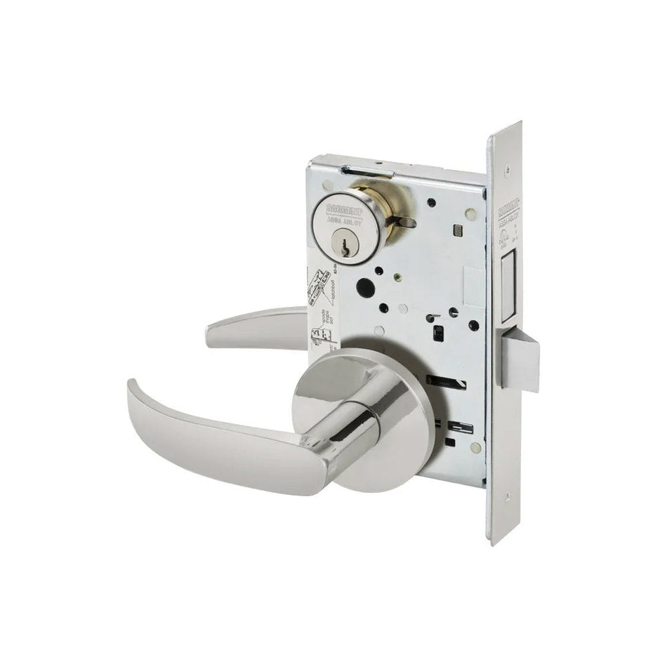 Sargent 8228 Dummy Trim Deadlock Function, Heavy Duty Single Cylinder with Deadbolt Mortise Lock, Grade 1