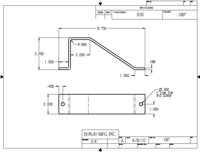 Don-Jo 87 Protection Bar