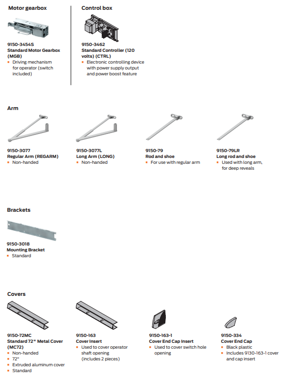 LCN 9153 Door Operator - Door Closer