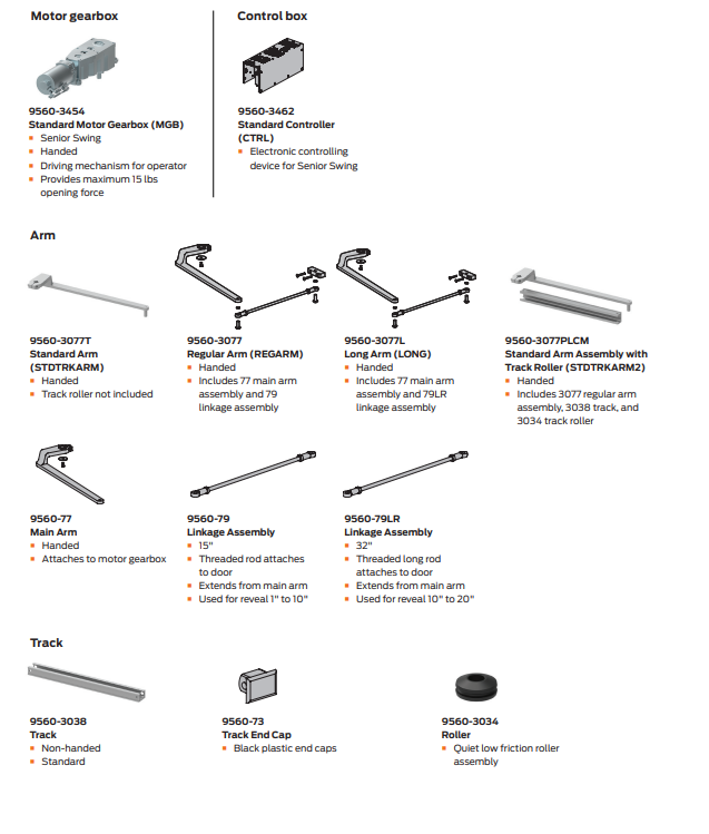 LCN 9563 Electromechanical Door Operator