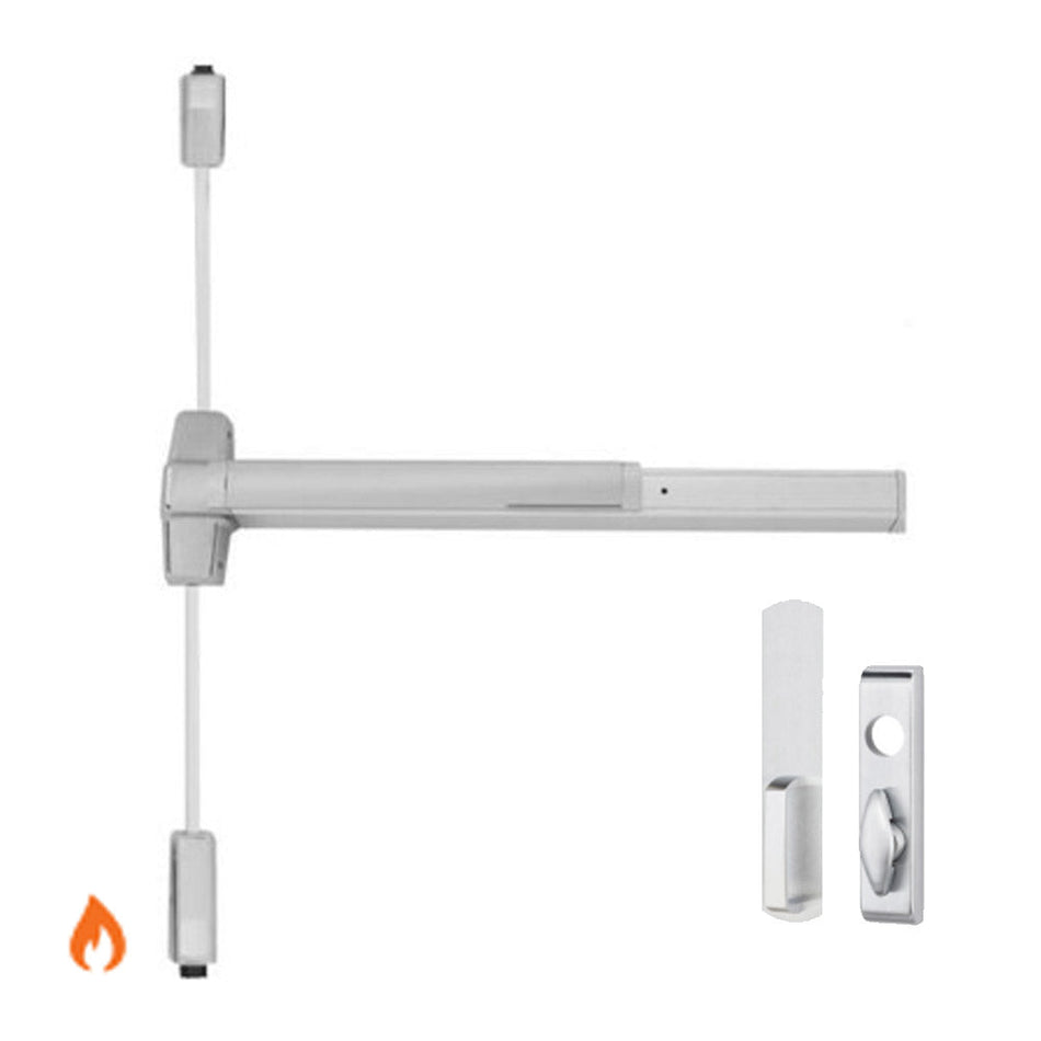 Von Duprin 9827TL-F/9927TL-F - Turn Lever, Surface Vertical Rod Device - Fire Rated