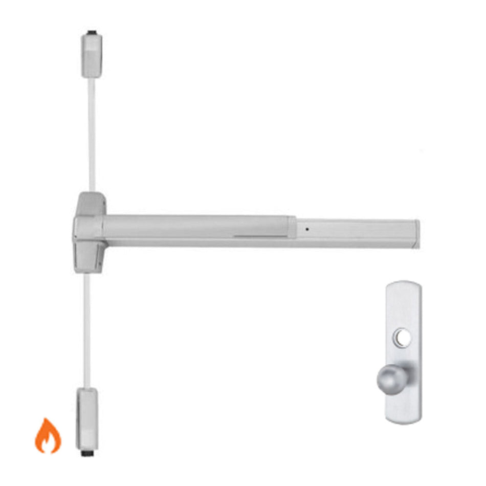 Von Duprin 9827K-NL-F/9927K-NL-F - Knob,Night Latch Surface Vertical Rod Device - Fire Rated